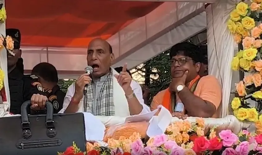 राजनाथ सिंह का सोनारपुर में बड़ा बयान — अराजकता फैलाने वालों को मिलेगा करारा जवाब