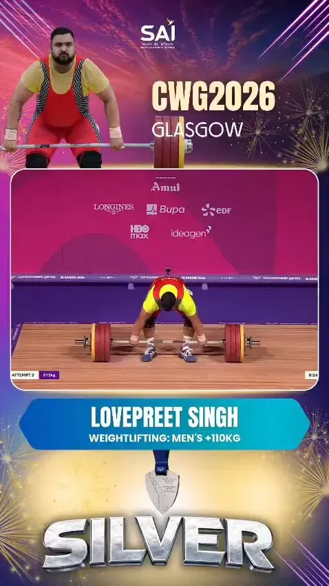 Sonowal hails Lovepreet Singh's CWG 2026 Silver in Weightlifting