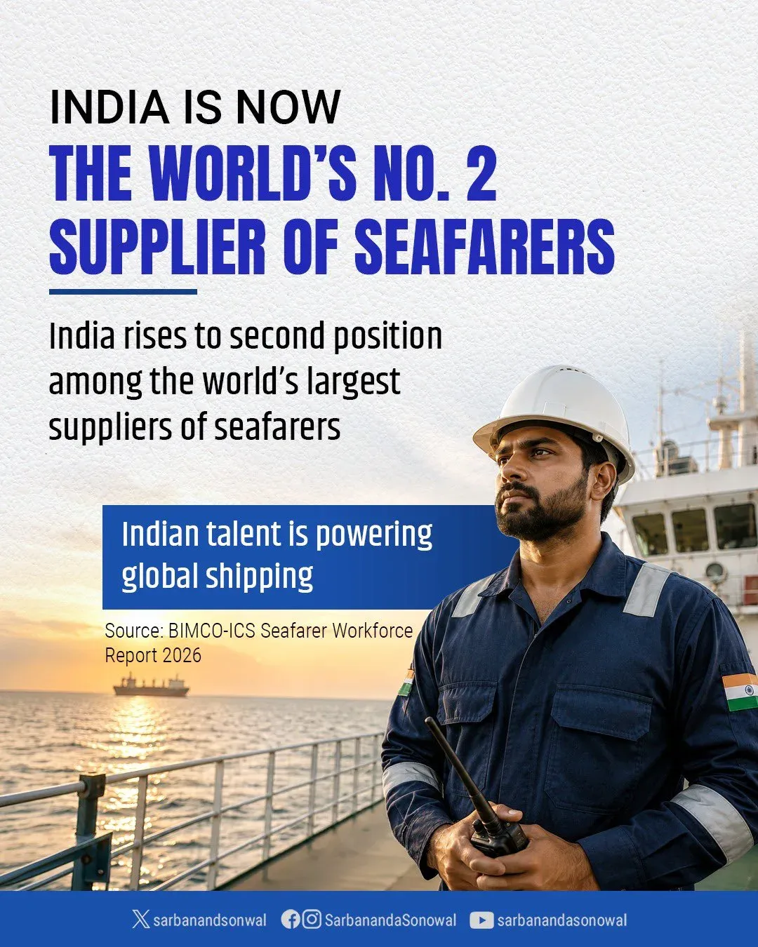 Sonowal: India now world's 2nd-largest seafarer supplier