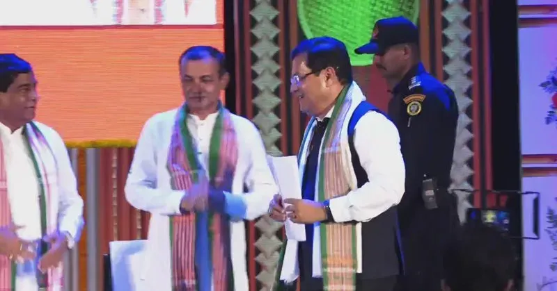 Sonowal Interacts with Citizens in Agartala on BJP's 12-Year Mark