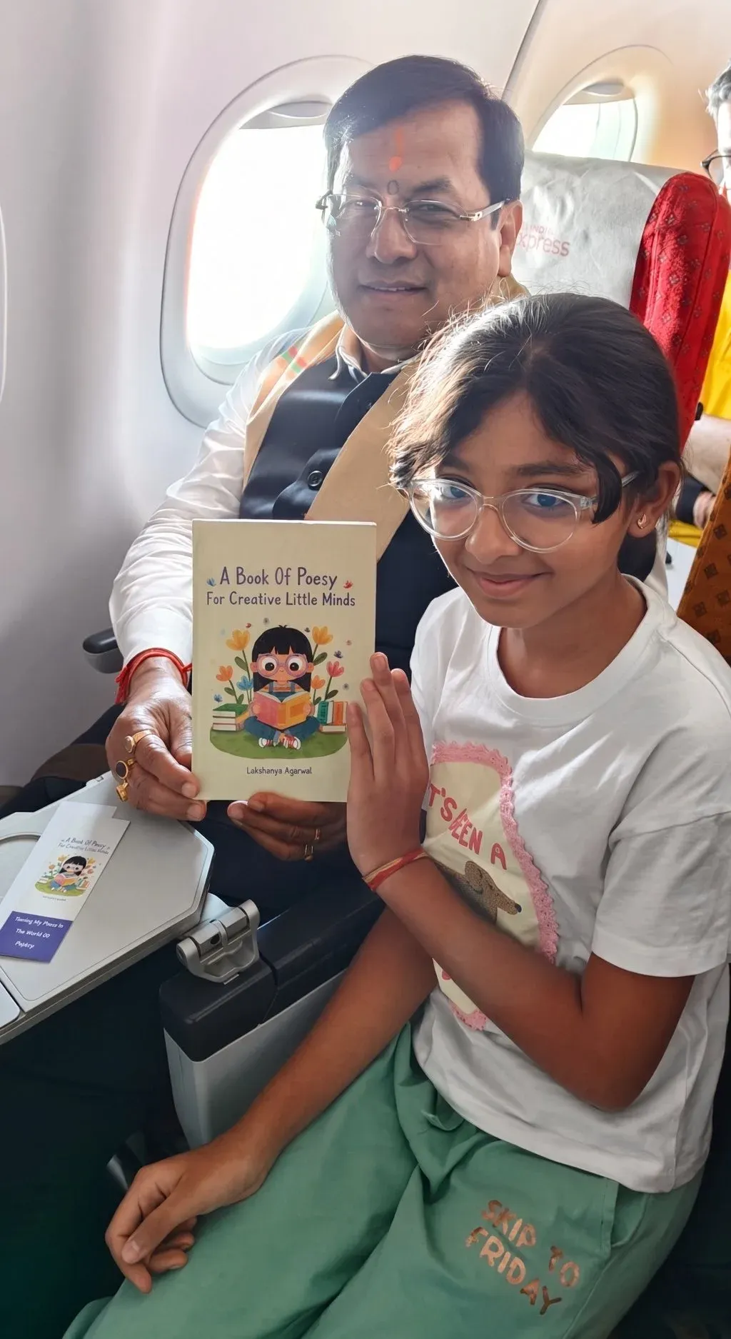 Sonowal meets 10-year-old Guwahati poet and her debut book