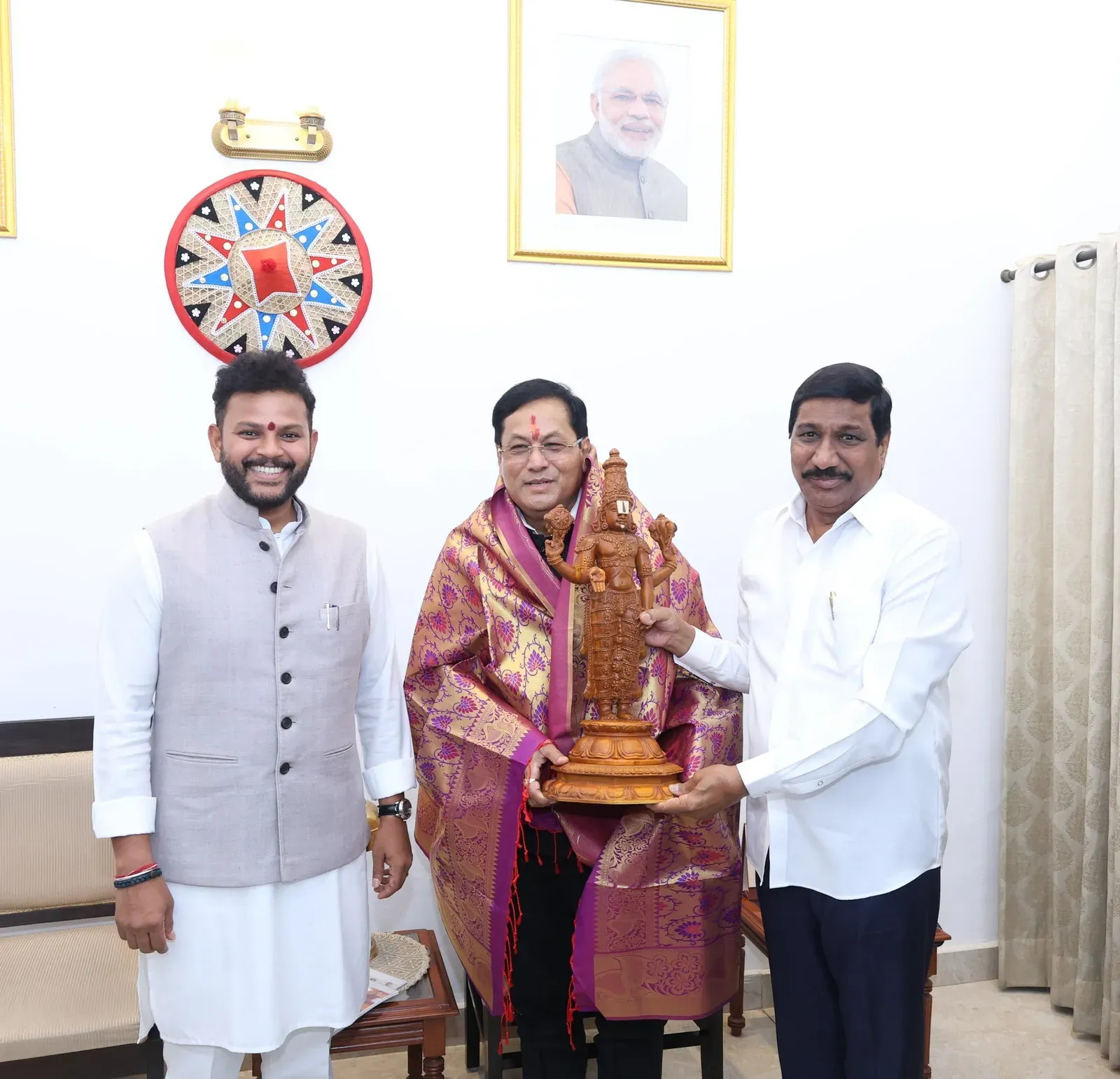 Sonowal Meets AP Ministers on Port and Shipbuilding Projects