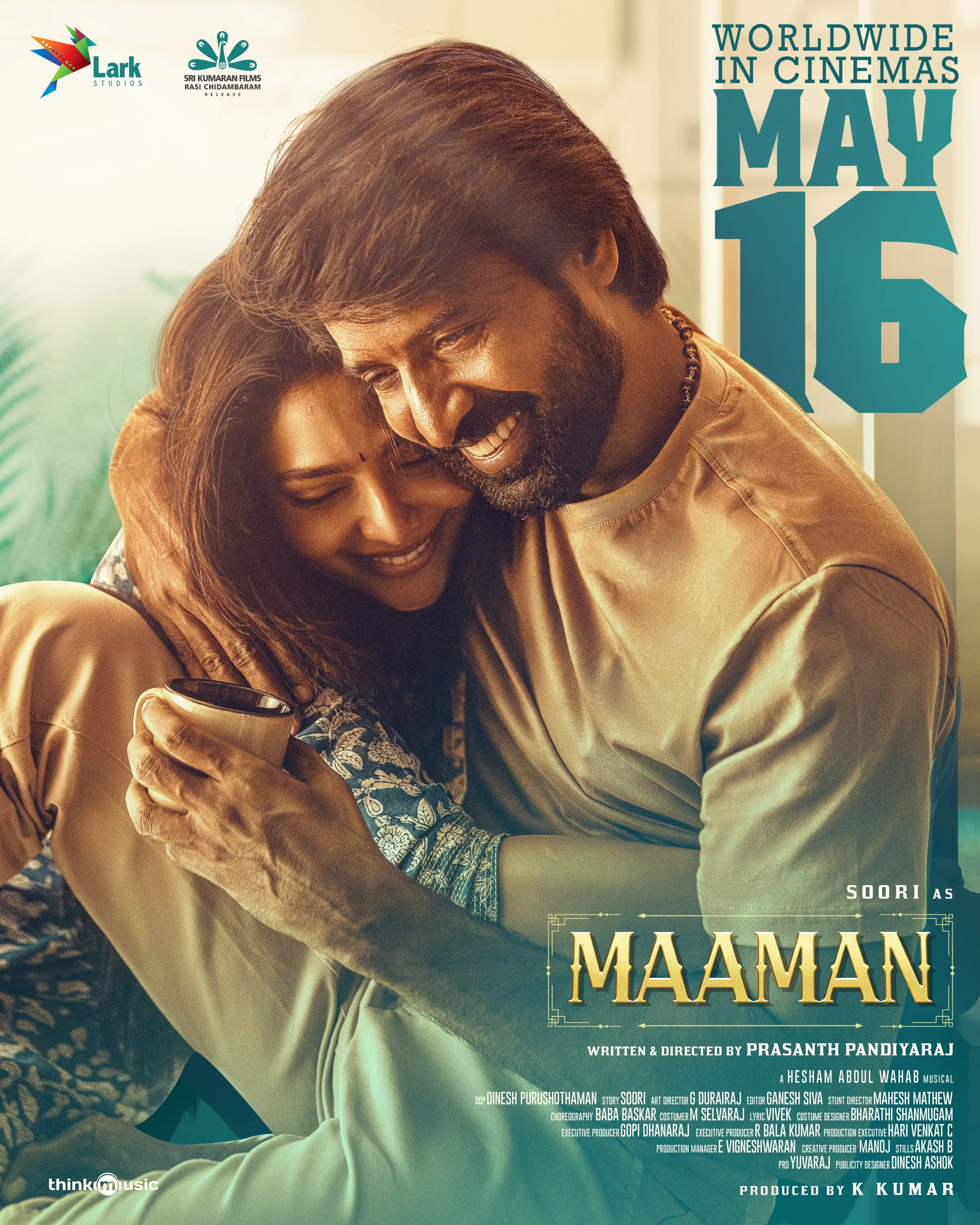 Soori’s Upcoming Film ‘Maaman’ Set for Global Release on May 16