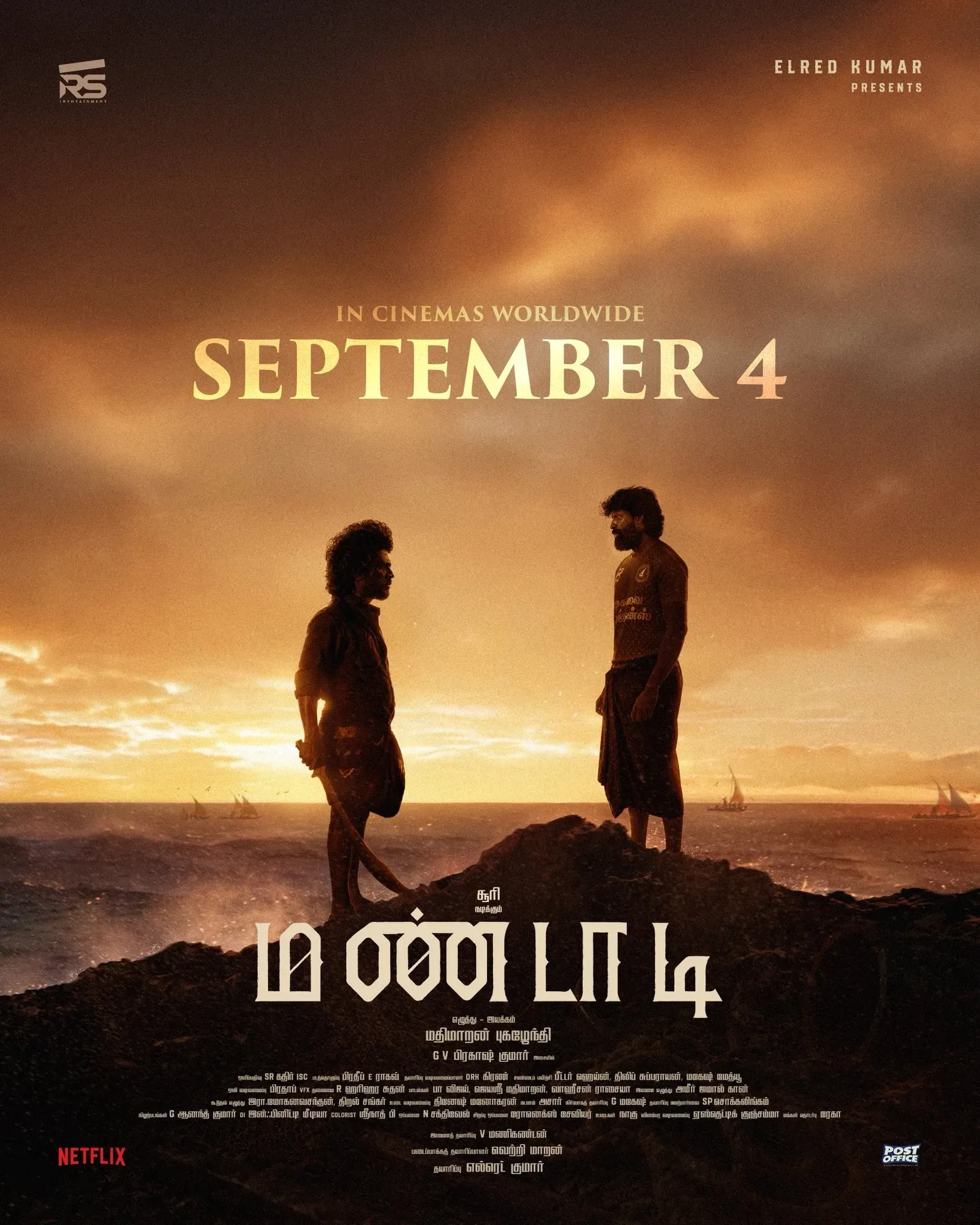 Soori's 'Mandaadi' set for worldwide release on September 4, 2026