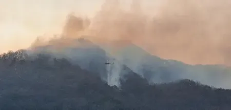 South Korea Faces Intense Wildfires in Southeastern Areas Amidst Severe Dry Winds