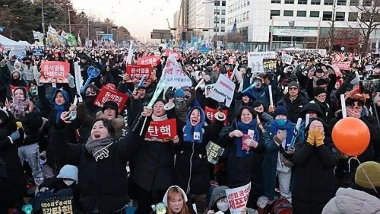 South Korea: Citizens Celebrate Their Triumph Over Yoon's Impeachment