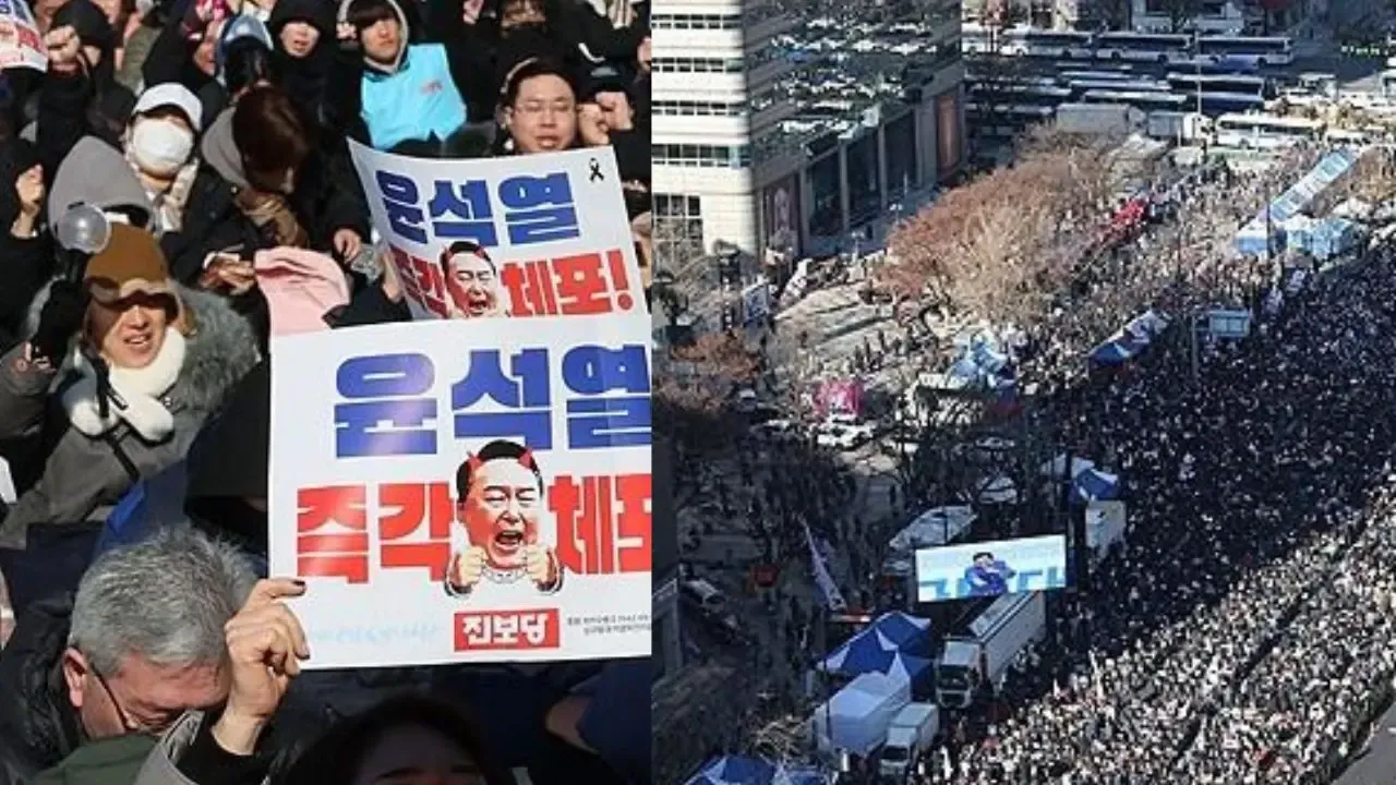 South Korea: Major Demonstrations Surround Yoon's Impeachment, Causing Traffic Disruptions