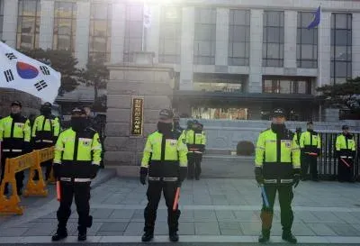 South Korea police seek arrest warrant in vote count centre blockade