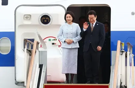 South Korean Prez Lee departs for G20 summit; embarks on 4-nation swing to Middle East, Africa