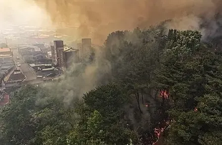 What Emergency Measures Are Being Taken for the Mountain Fire in South Korea?