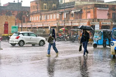 Southwest monsoon reaches eastern Rajasthan 7 days late, heavy rain alert