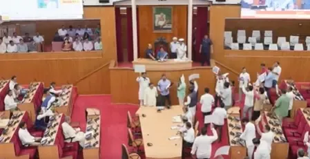Odisha Assembly Speaker Addresses Disorder Following Suspension of 12 Congress MLAs
