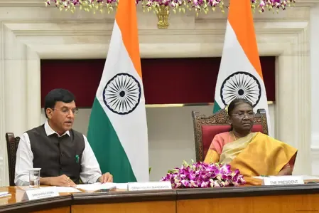 Sports Minister Mandaviya Aligns with President Murmu's Vision for Tribal Youth in Sports