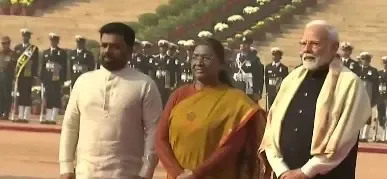 Ceremonial Welcome for Sri Lankan President at Rashtrapati Bhavan
