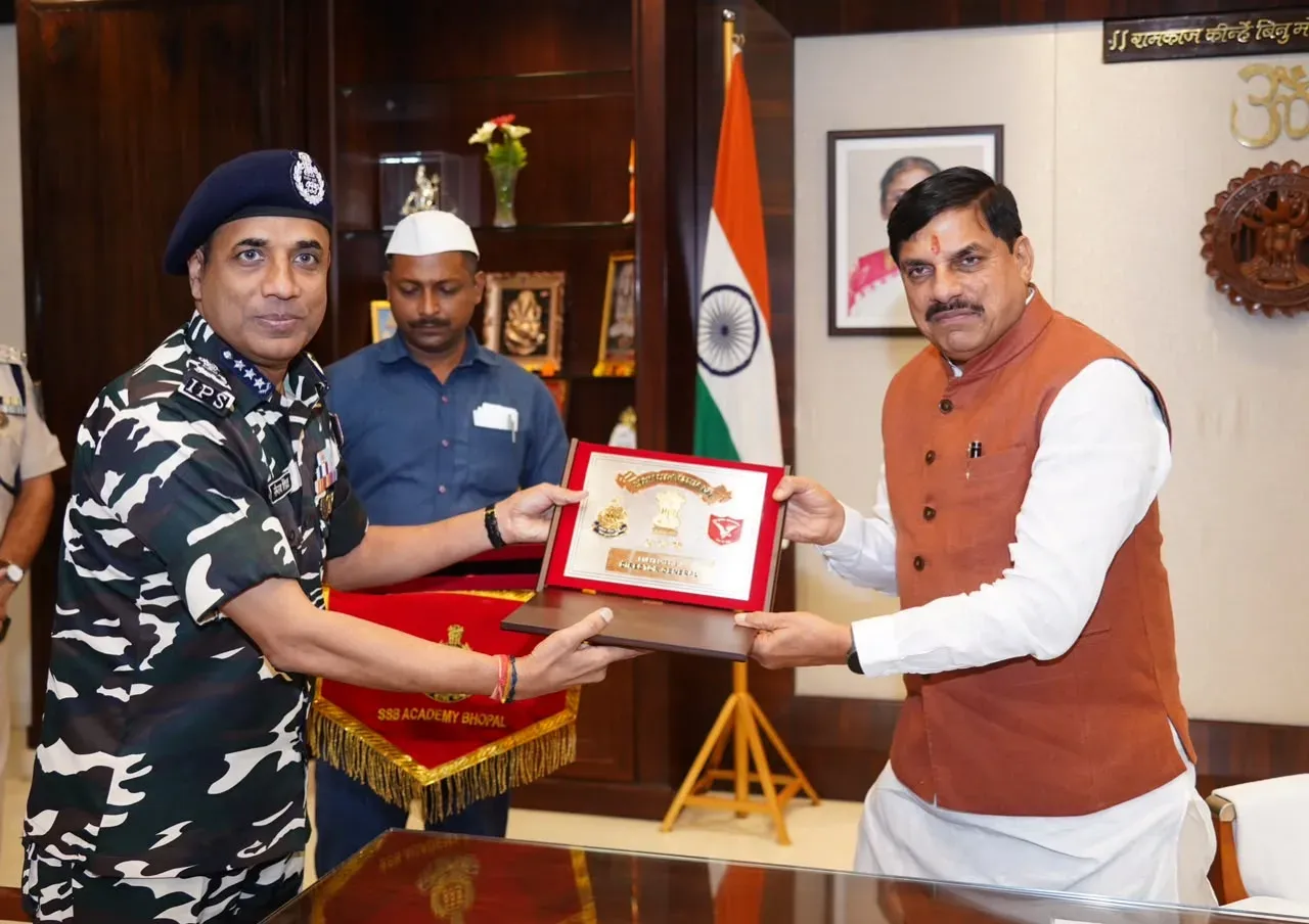 SSB Chief Sanjay Singhal Calls on CM Mohan Yadav in Bhopal