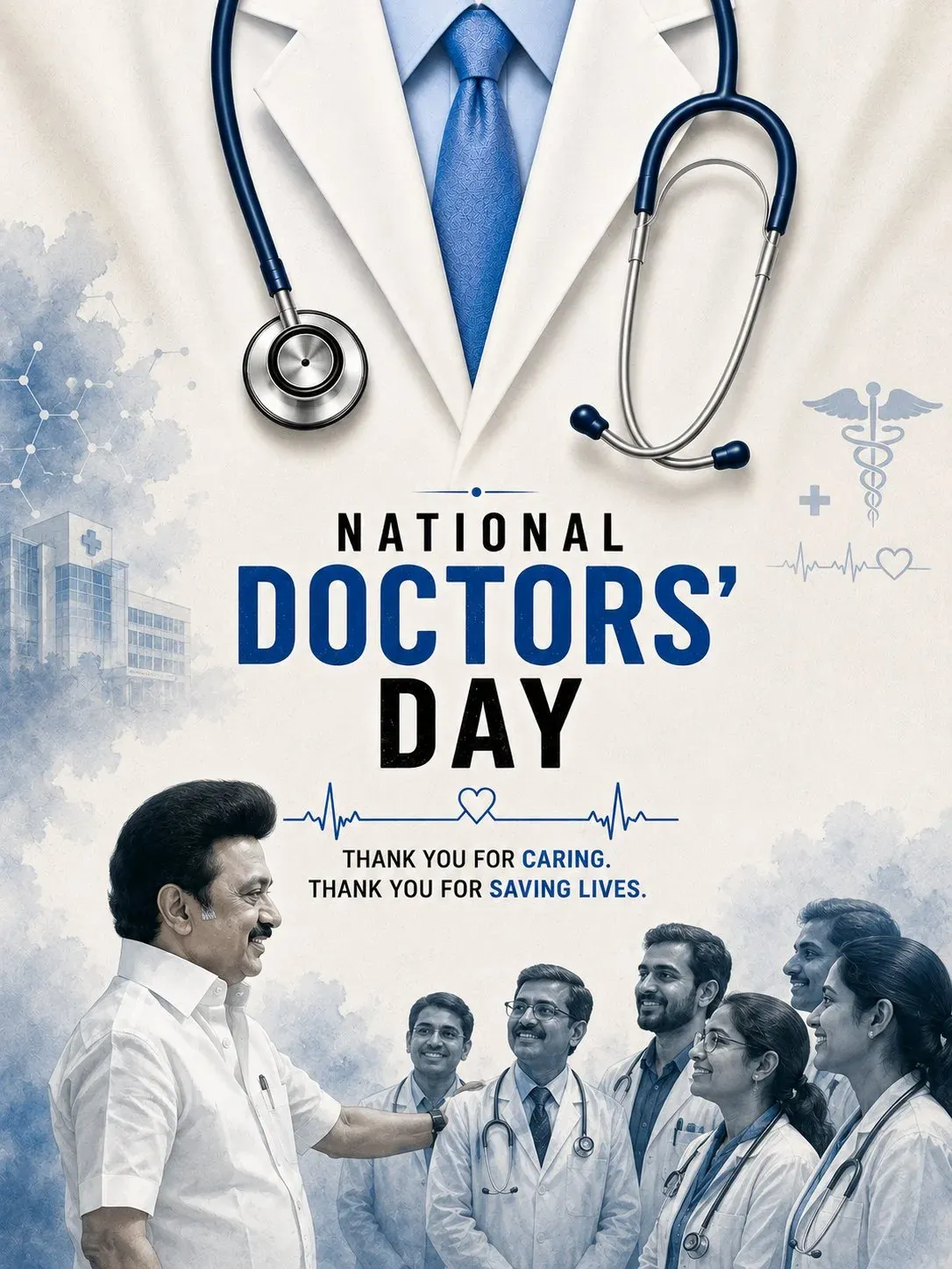 Stalin Hails Doctors, Renews Anti-NEET Vow on Doctors Day