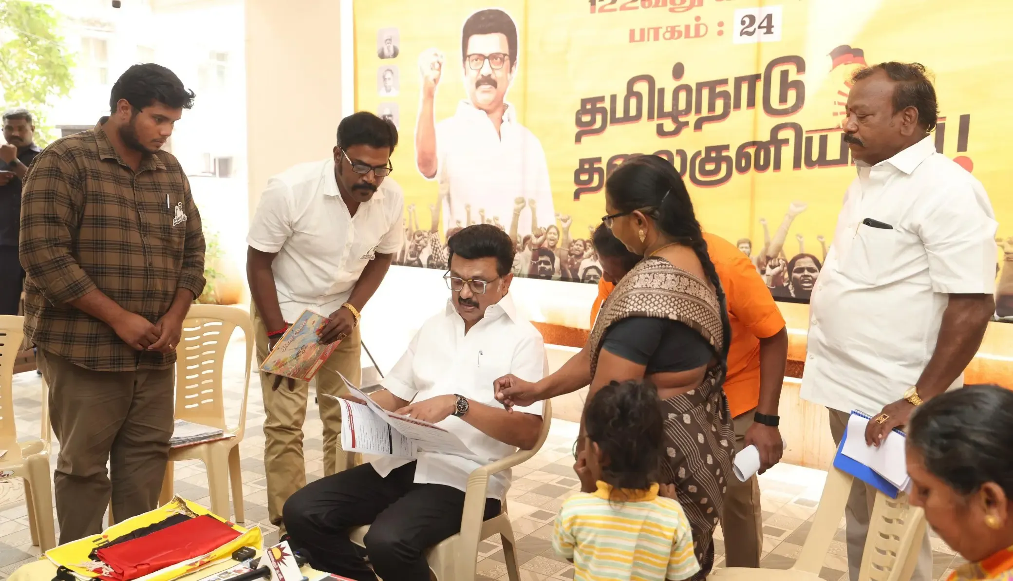 What is the significance of Stalin's launch of the second phase of the 'My Booth, Victory Booth' campaign targeting BJP leadership?