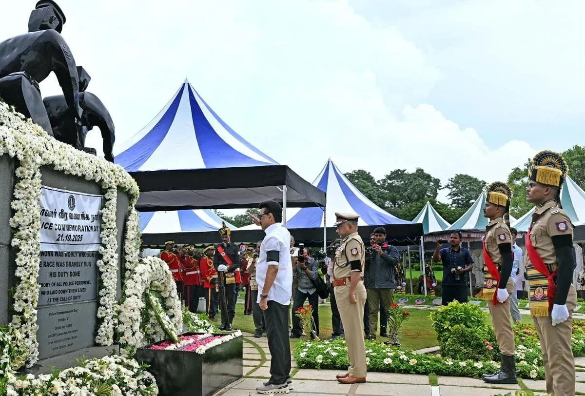 Stalin Salutes Fallen Officers on Police Commemoration Day