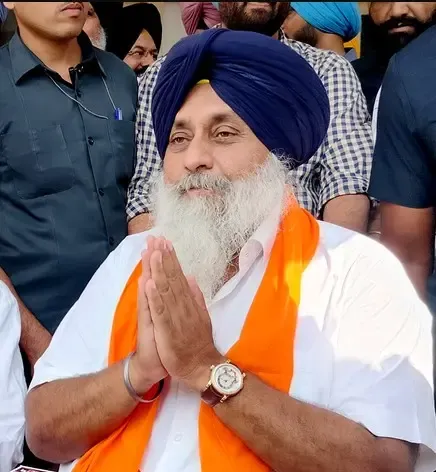 Sukhbir Badal Calls for Unity to Support Farmers Affected by Rain Damage