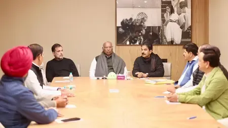 What Happened at the State-wise Review Meeting with Kharge and Rahul?