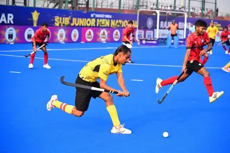 Exciting Quarterfinals: Punjab, UP, MP Shine in Sub-jr Men's Hockey Championship