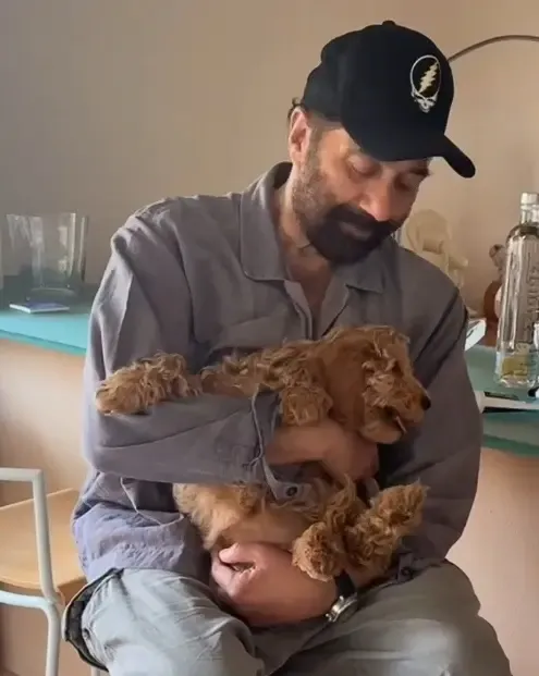 Sunny Deol Shows His Playful Side with Puppy Ellie