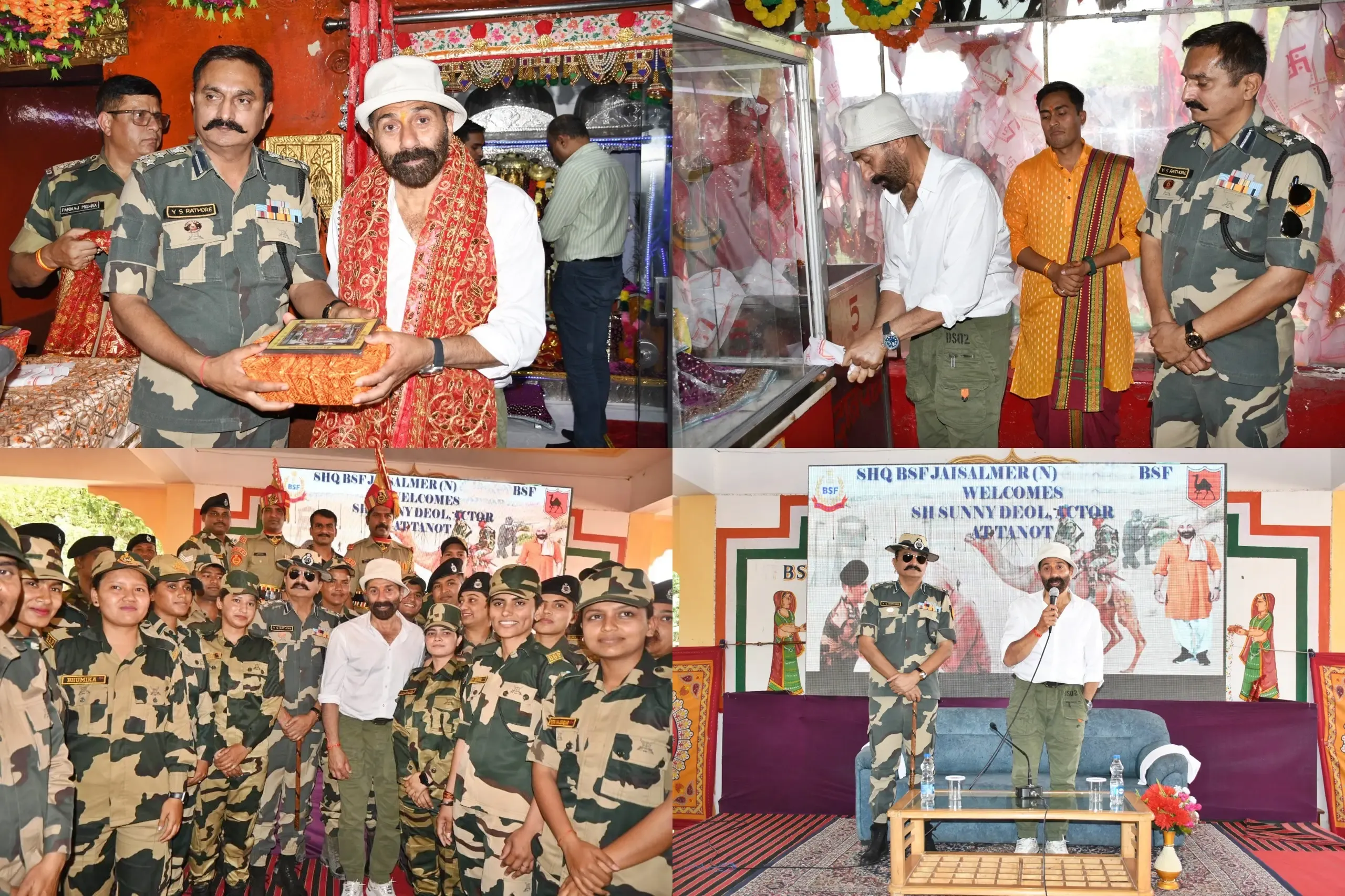 Sunny Deol Prays at Mateshwari Tanot Rai Mata Temple in Rajasthan
