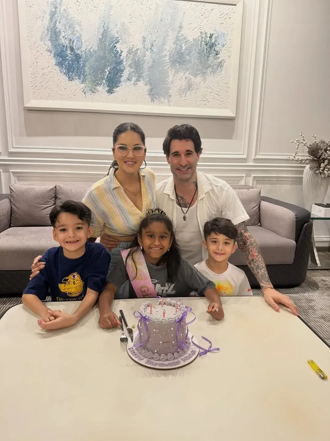 Did Sunny Leone Celebrate Daughter Nisha's 10th Birthday as Her 'Bright Shining Star'?