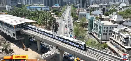 सूरत में मेट्रो का सपना हुआ साकार: सूरत मेट्रो के 40 किमी लंबे नेटवर्क पर काम तेज, ट्रायल शुरू