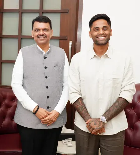 Suryakumar Yadav meets CM Fadnavis as T20I captaincy future hangs in balance