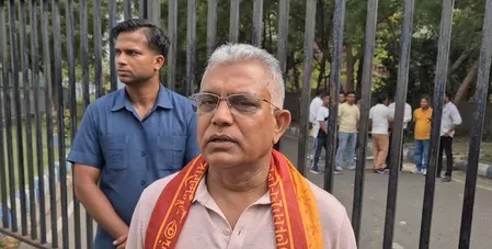 सस्पेंडेड BDO की गिरफ्तारी पर दिलीप घोष का बड़ा बयान — 'अपराधियों से थी पुलिस की दोस्ती'