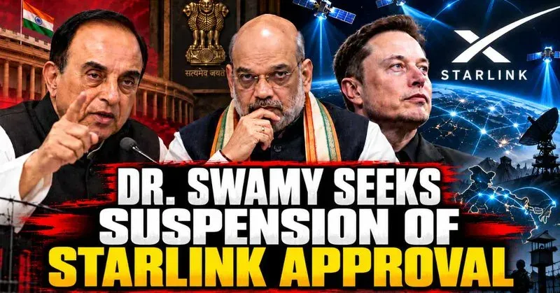 Swamy Urges Amit Shah to Suspend Starlink Security Clearance
