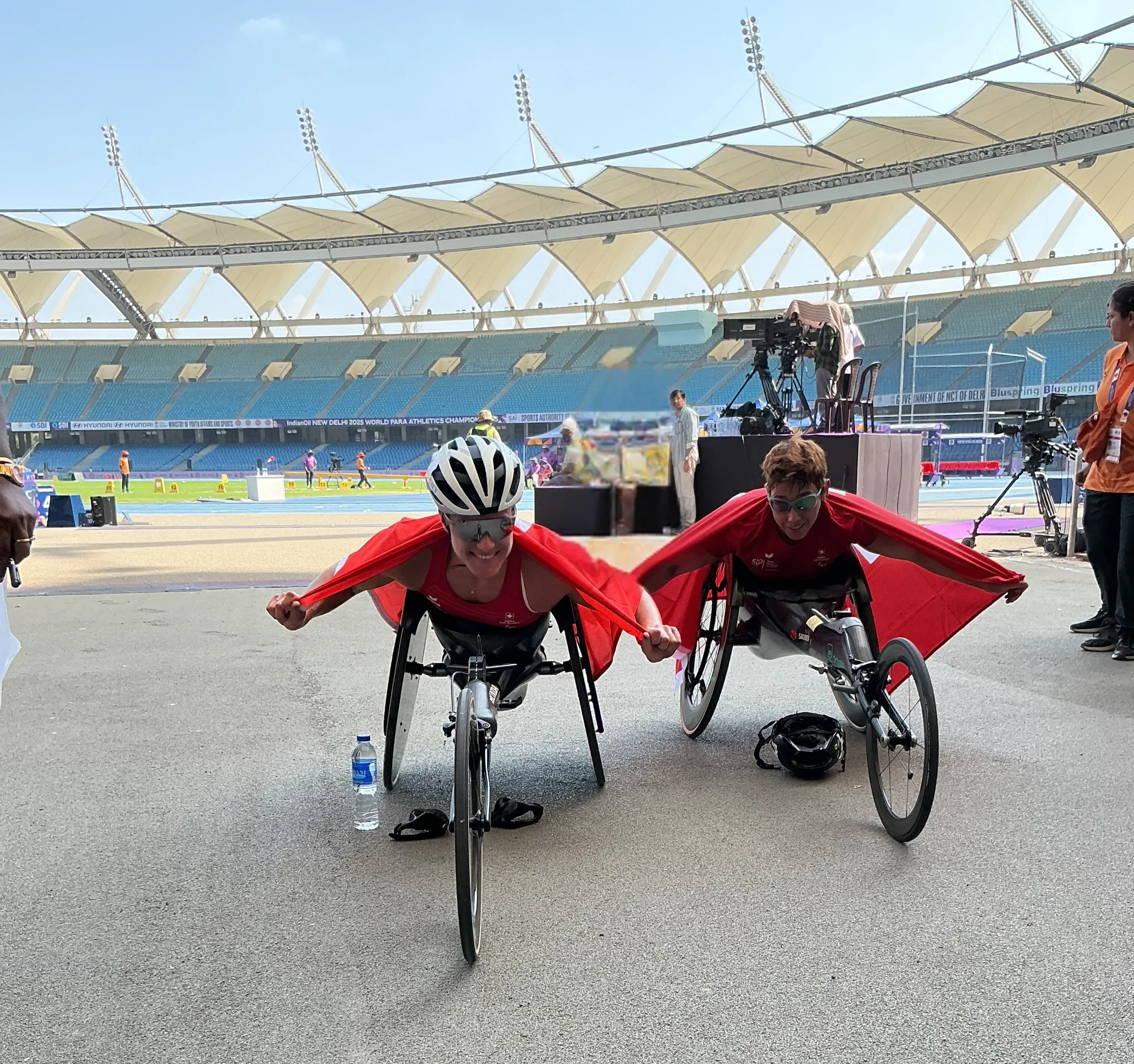 Did Swiss para-athlete Catherine Debrunner clinch 5000m T54 gold at the World Para Athletics Championships?