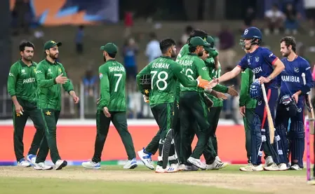 How Did Pakistan Achieve a Dominant 102-Run Victory Over Namibia in Group A?