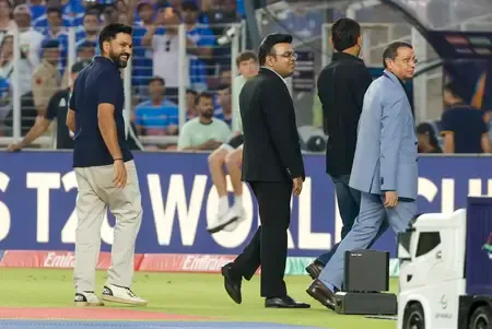 Amit Shah and Family Witness India's T20 World Cup Triumph Over New Zealand