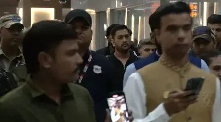 T20 World Cup 2026: Dhoni Touches Down in Ahmedabad for India vs New Zealand Final