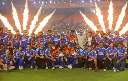 BCCI VP Rajeev Shukla Celebrates India's Historic T20 World Cup Win