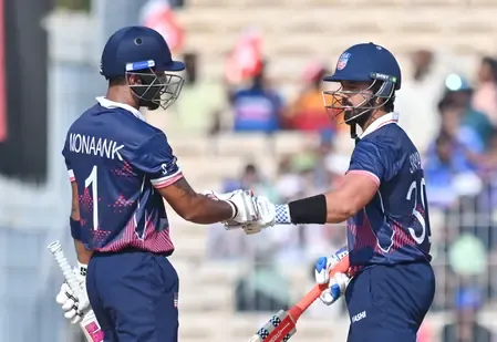 T20 WC: Did Monank and Sanjay Shine with Fifties as USA Set 199/4 Against Namibia?