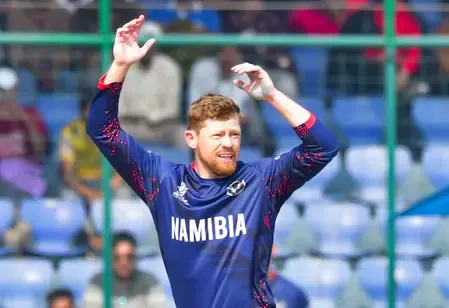 Did Namibia's Erasmus think 156 runs was insufficient after their defeat to the Netherlands?