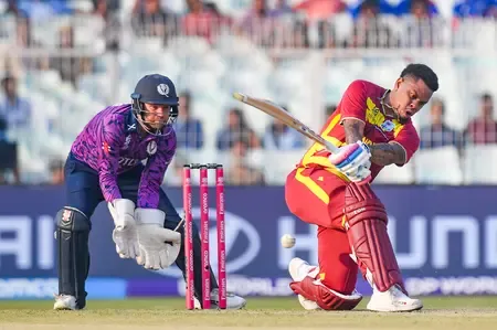 How Did Shimron Hetmyer's 64 Lead West Indies to 182/5 Against Scotland?