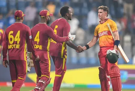 टी20 वर्ल्ड कप: वेस्टइंडीज ने दर्ज की दूसरी सबसे बड़ी जीत, जिम्बाब्वे को 107 रनों से रौंदा