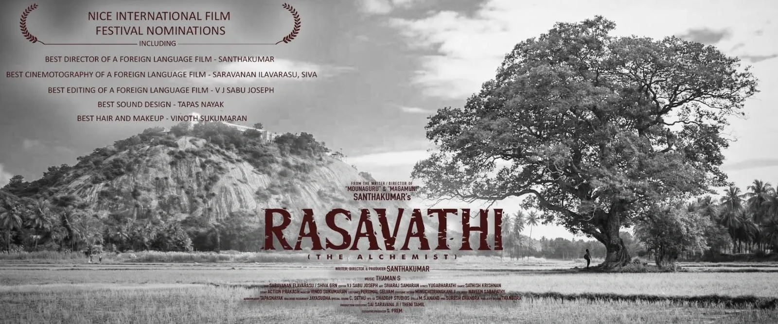 Has the Tamil film 'Rasavathi' achieved five nominations at the Nice International Film Festival in France?