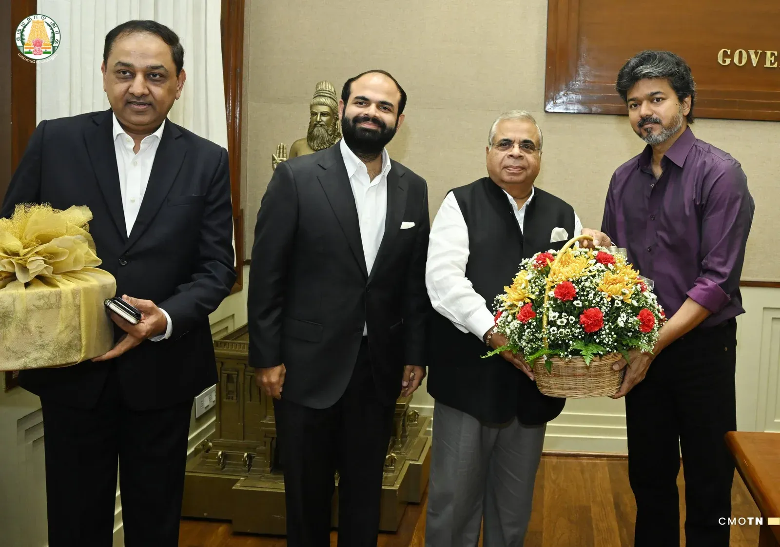 Tamil Nadu CM Joseph Vijay meets Hinduja Group leadership