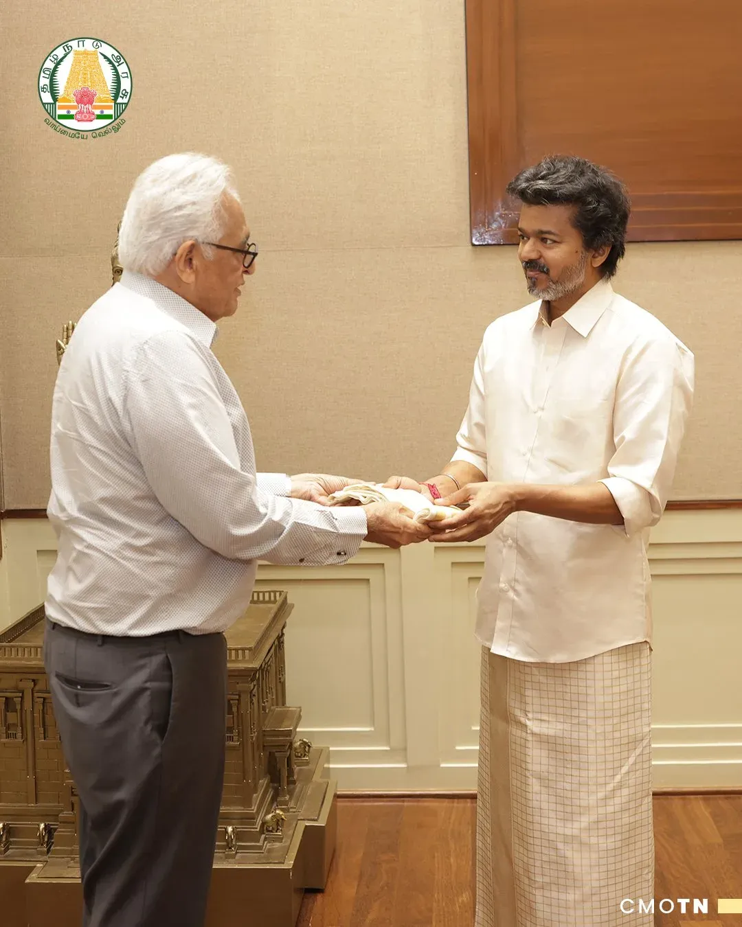 Tamil Nadu CM Joseph Vijay meets Malayala Manorama top brass