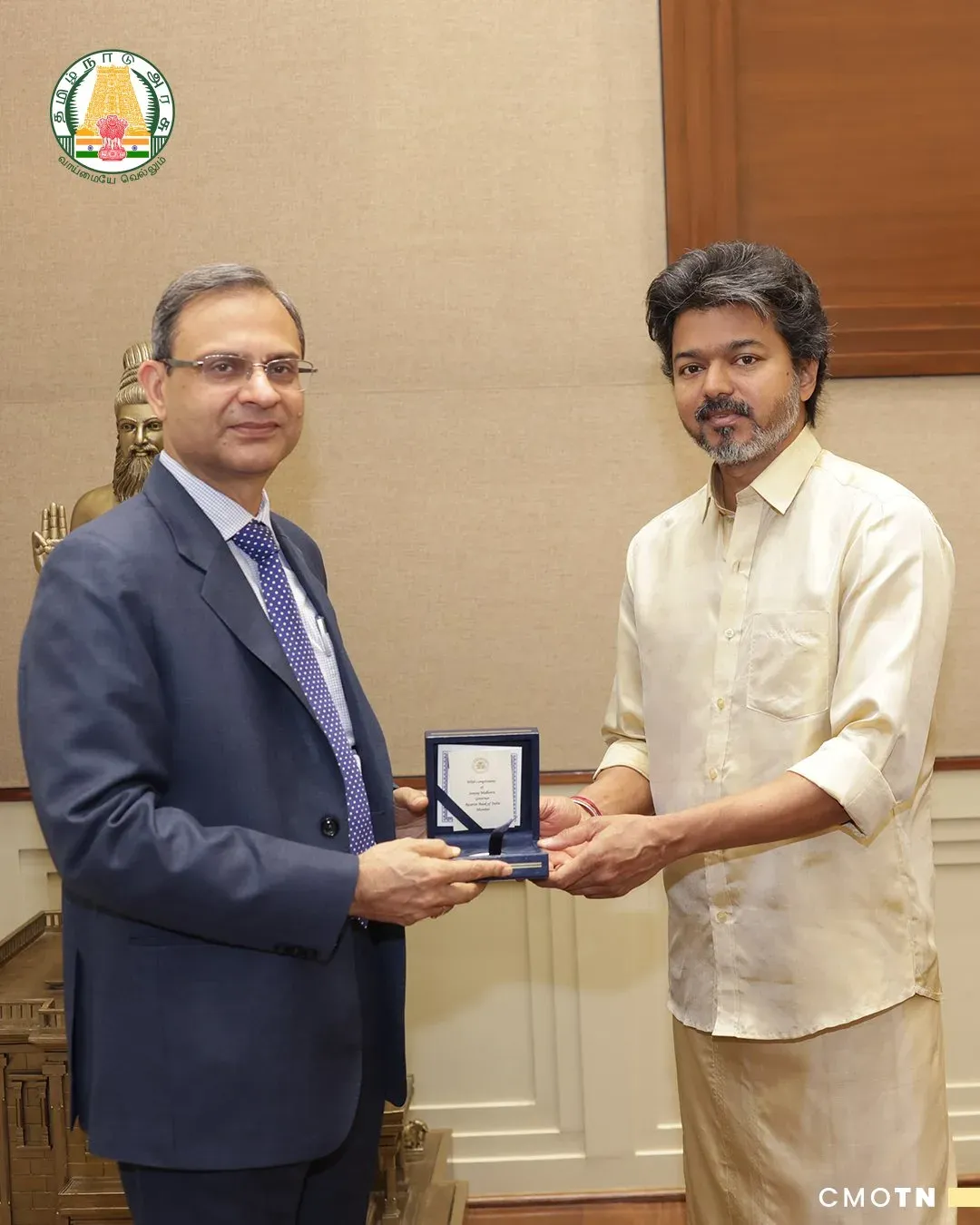 Tamil Nadu CM Joseph Vijay meets RBI Governor Sanjay Malhotra