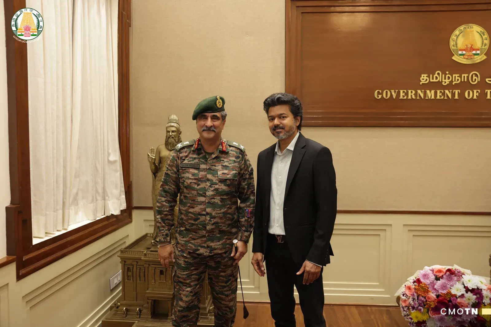 Tamil Nadu CM Vijay meets Army's Southern Command chief at Secretariat