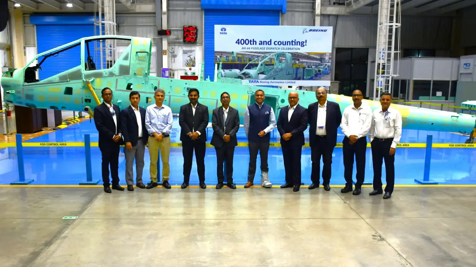 Tata Boeing Aerospace delivers 400th Apache fuselage from Hyderabad plant