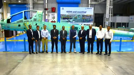 Tata Boeing Aerospace delivers 400th Apache fuselage from Hyderabad plant