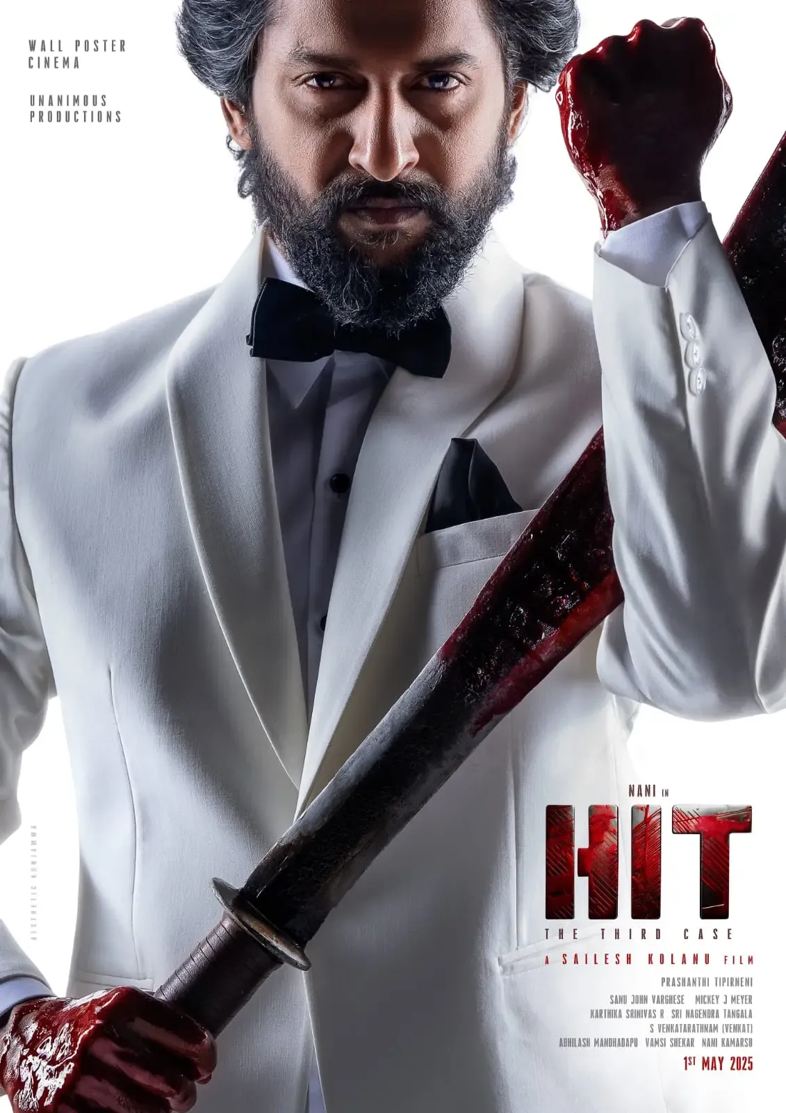 Teaser for Hit: The Third Case Unveiled; Nani Portrays Laathi-Wielding Arjun Sarkaar with Style!