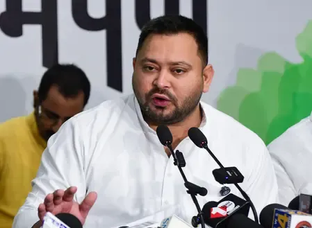 Tejashwi Yadav renews EVM removal demand, slams Bihar govt over Begusarai assault case
